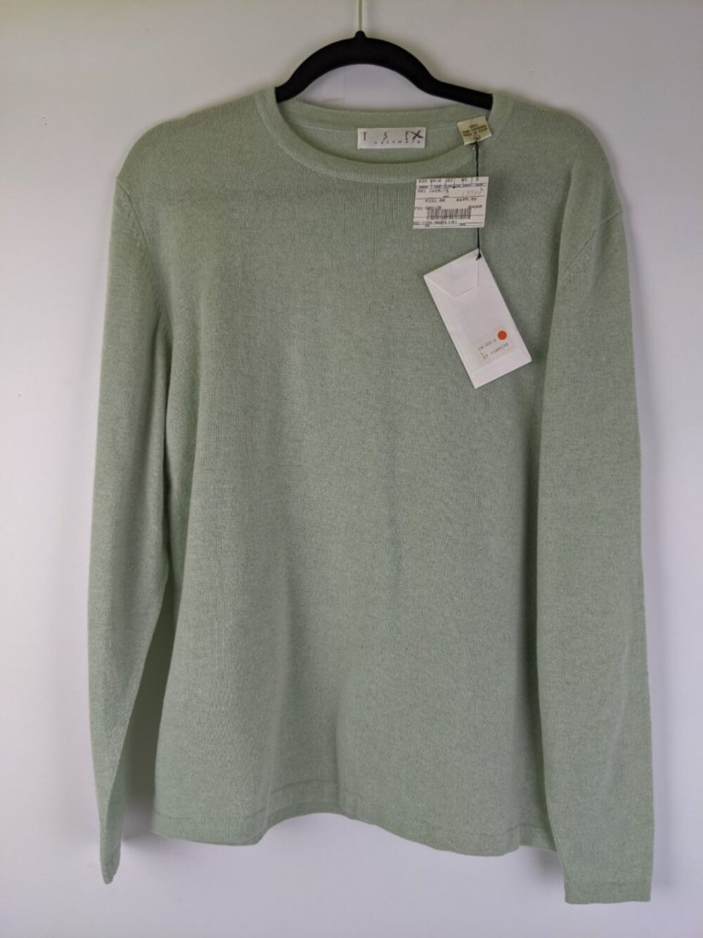 TSE Cashmere Sweater NWT New Jasmine Green Crew Neck Pullover Womens Size Large